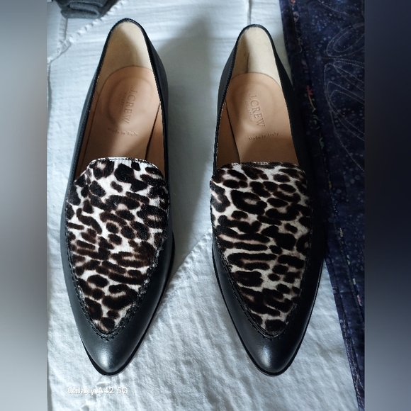 J. Crew Shoes - New Without Box J Crew Collection Calf Hair/Leather Loafers, 8, Made In Italy